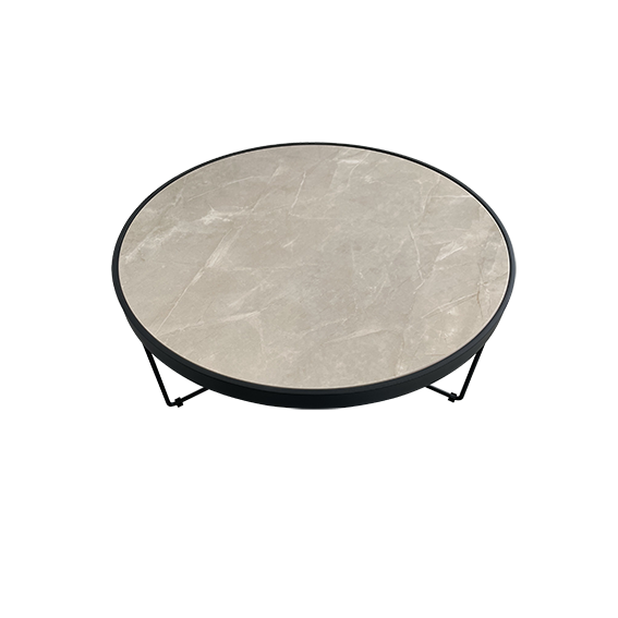 Concetta Coffee Table – Modern Elegance with Sintered Stone Top and Sleek Metal Base for Contemporary Living Rooms