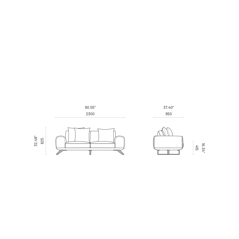 Aniston 3-Seater Sofa: Devon – Modern Elegance and Cozy Comfort for Contemporary Living