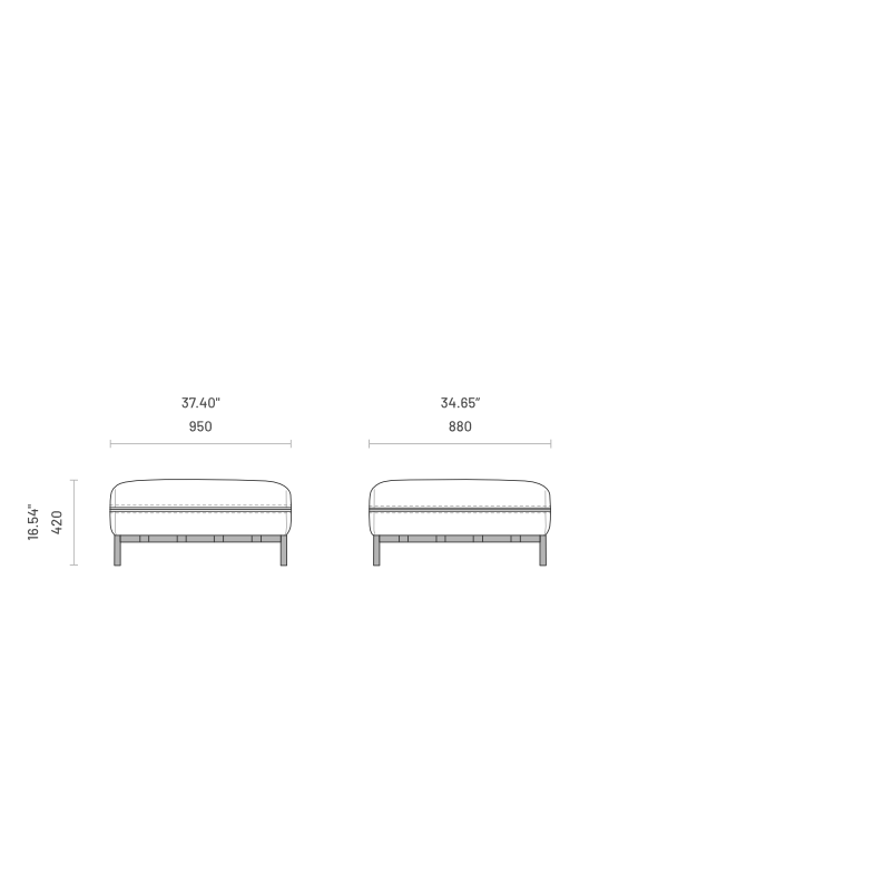 BONDI Pouf Module Tropea – Versatile and Stylish Outdoor Seating