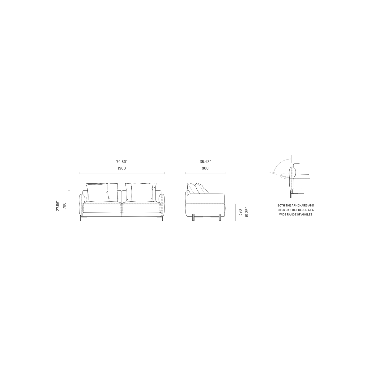 Matthew 2-Seater Sofa : Devon – Stylish & Comfortable Upholstered Living Room Seating