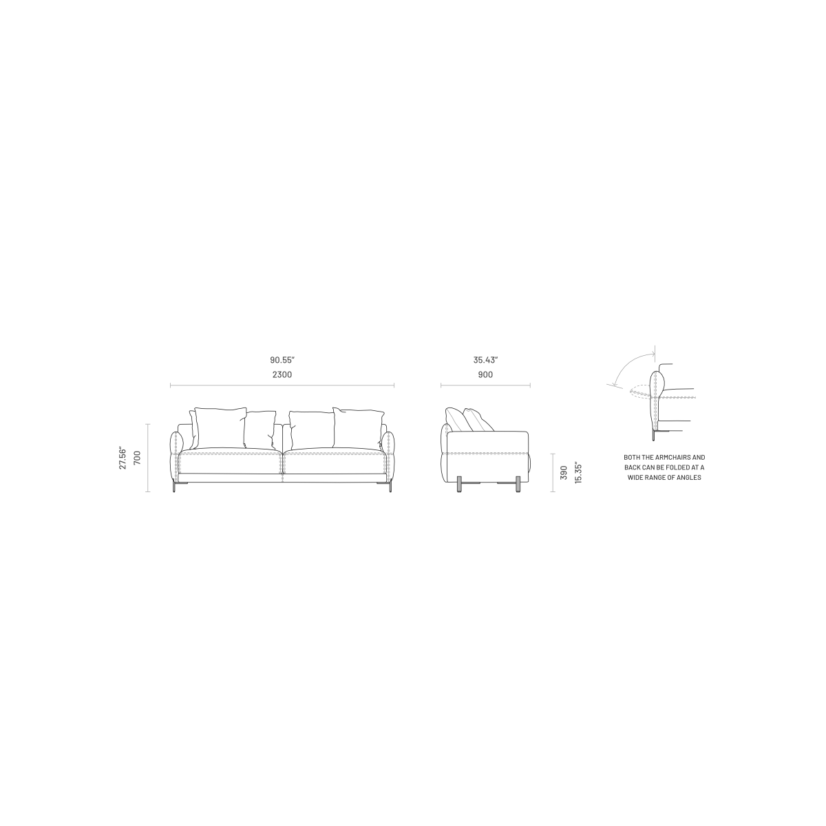Matthew 2-Seater Sofa : Devon – Stylish & Comfortable Upholstered Living Room Seating