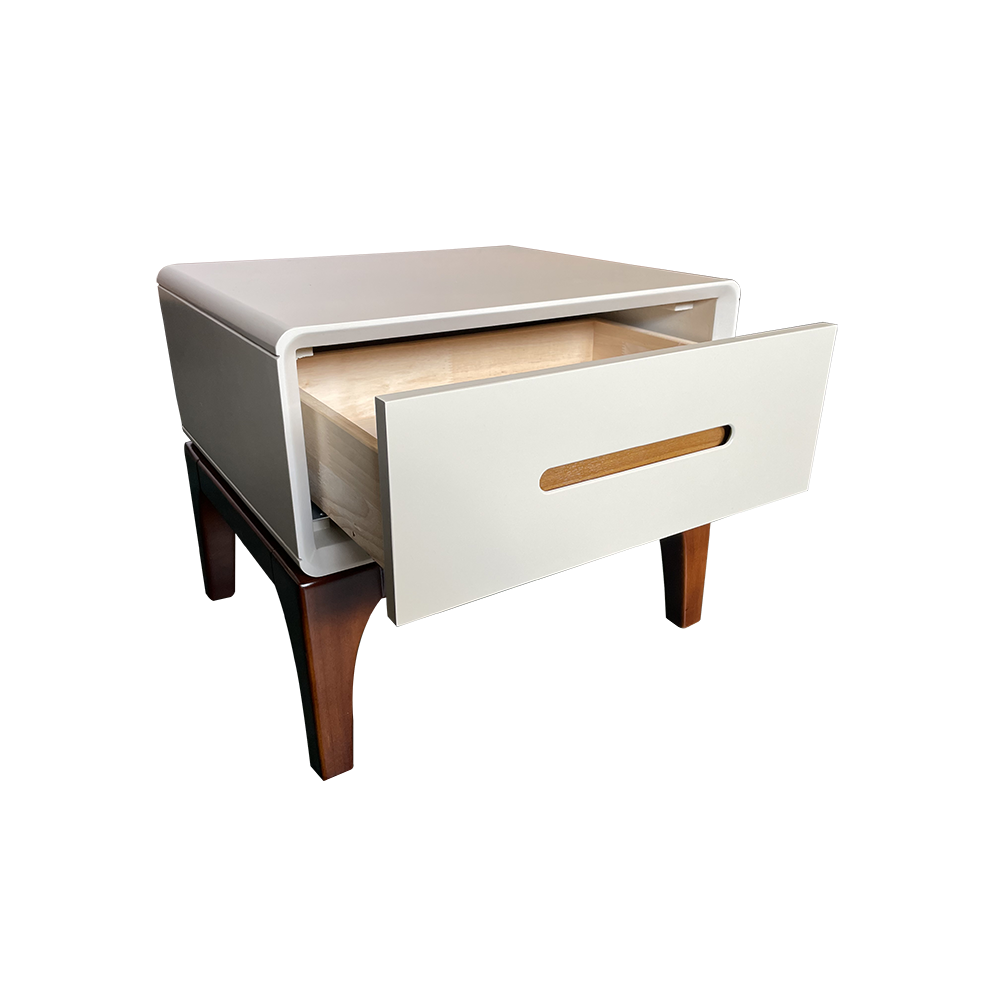 Edda Nightstand – Modern Wooden Nightstand with Spacious Storage for Bedroom