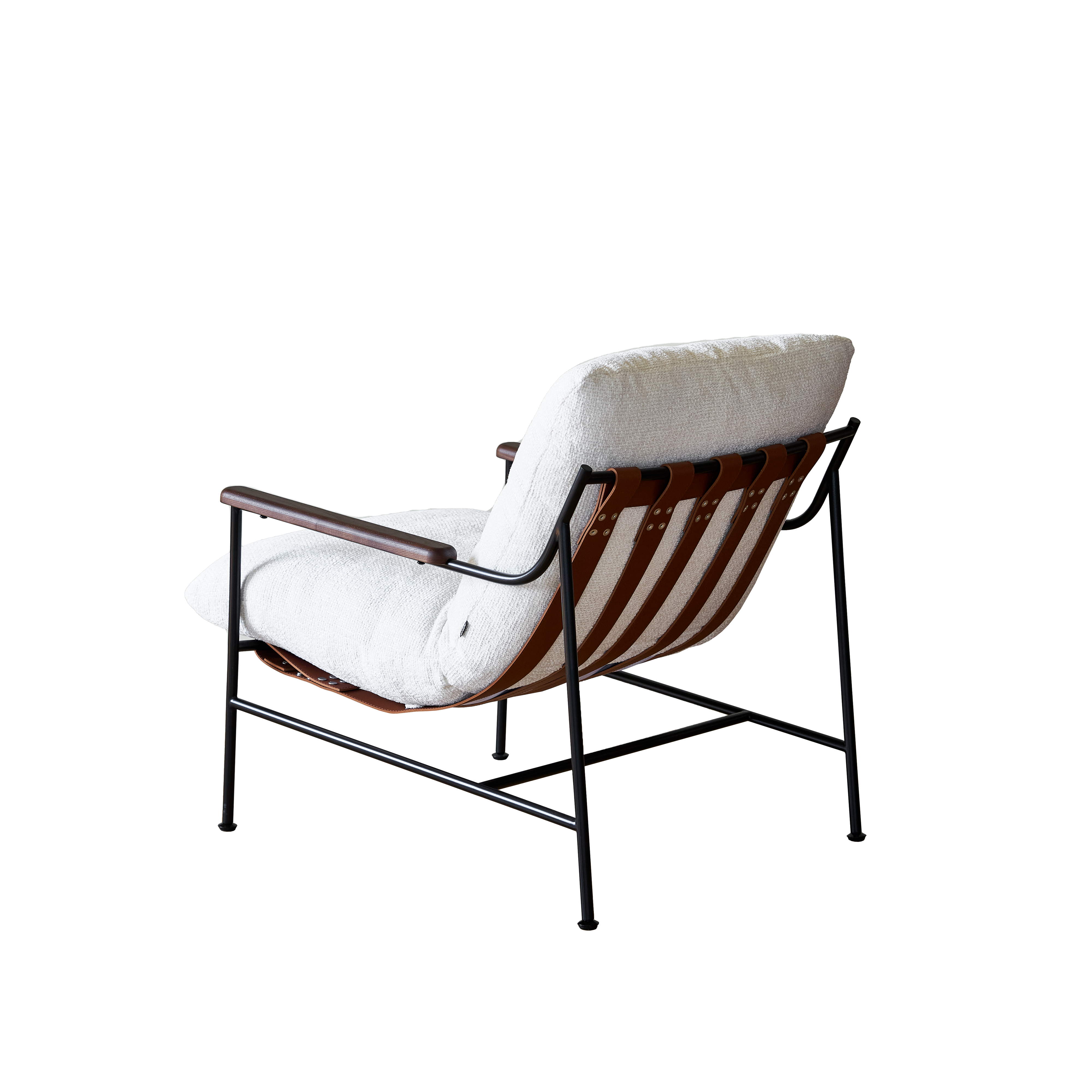 Fika Lounge Chair – Black Powder Coating for Stylish Durability