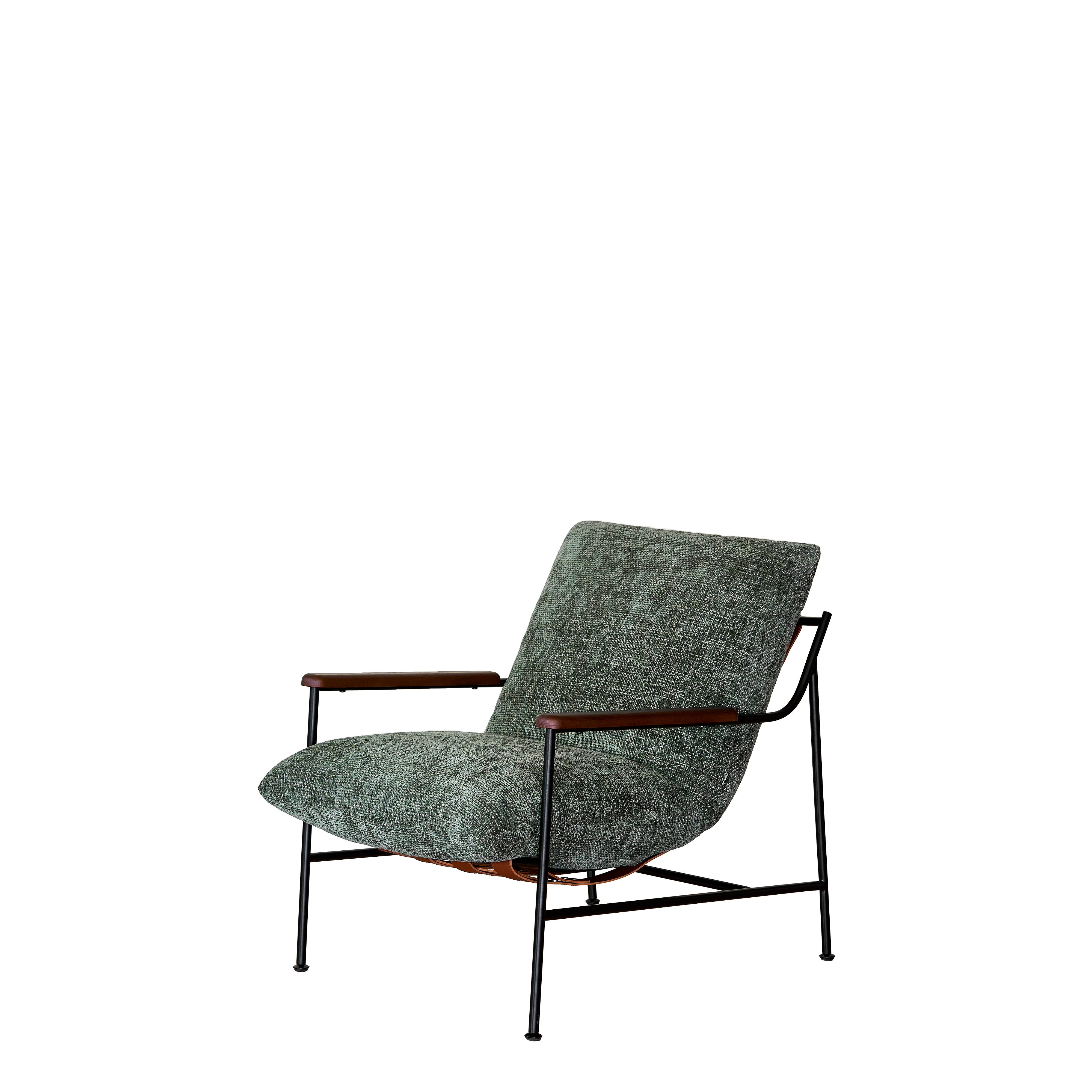 Fika Lounge Chair – Black Powder Coating for Stylish Durability