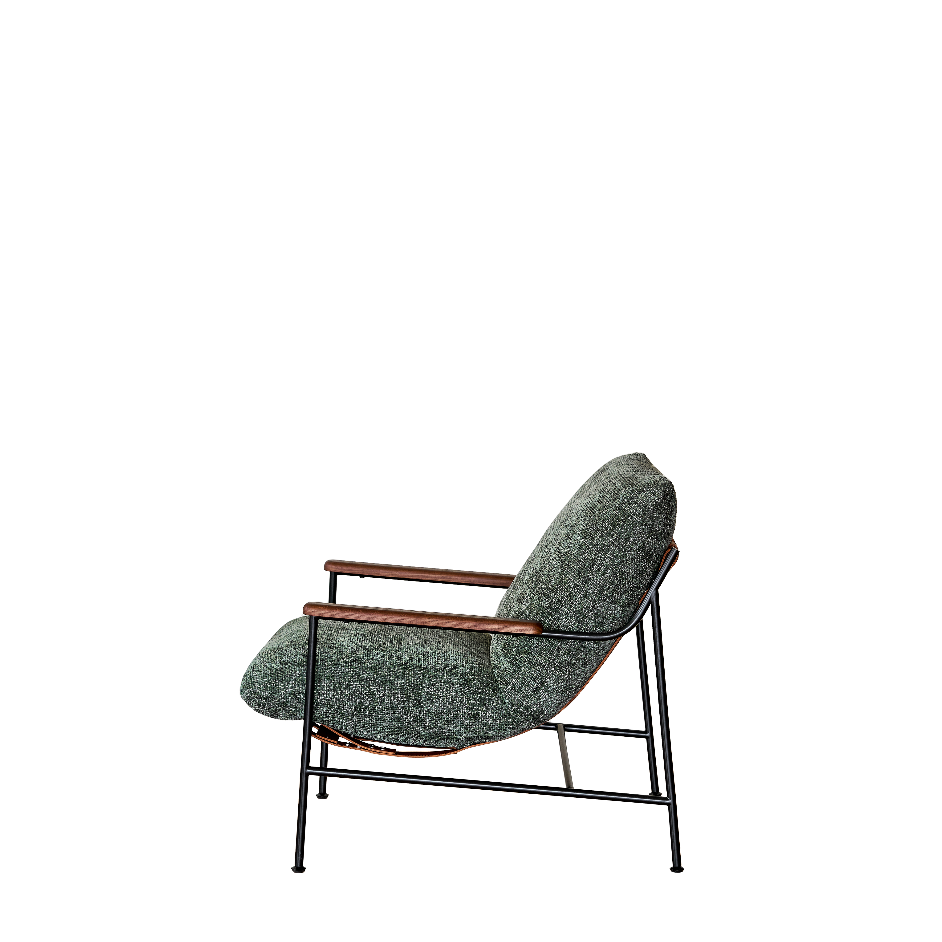 Fika Lounge Chair – Black Powder Coating for Stylish Durability