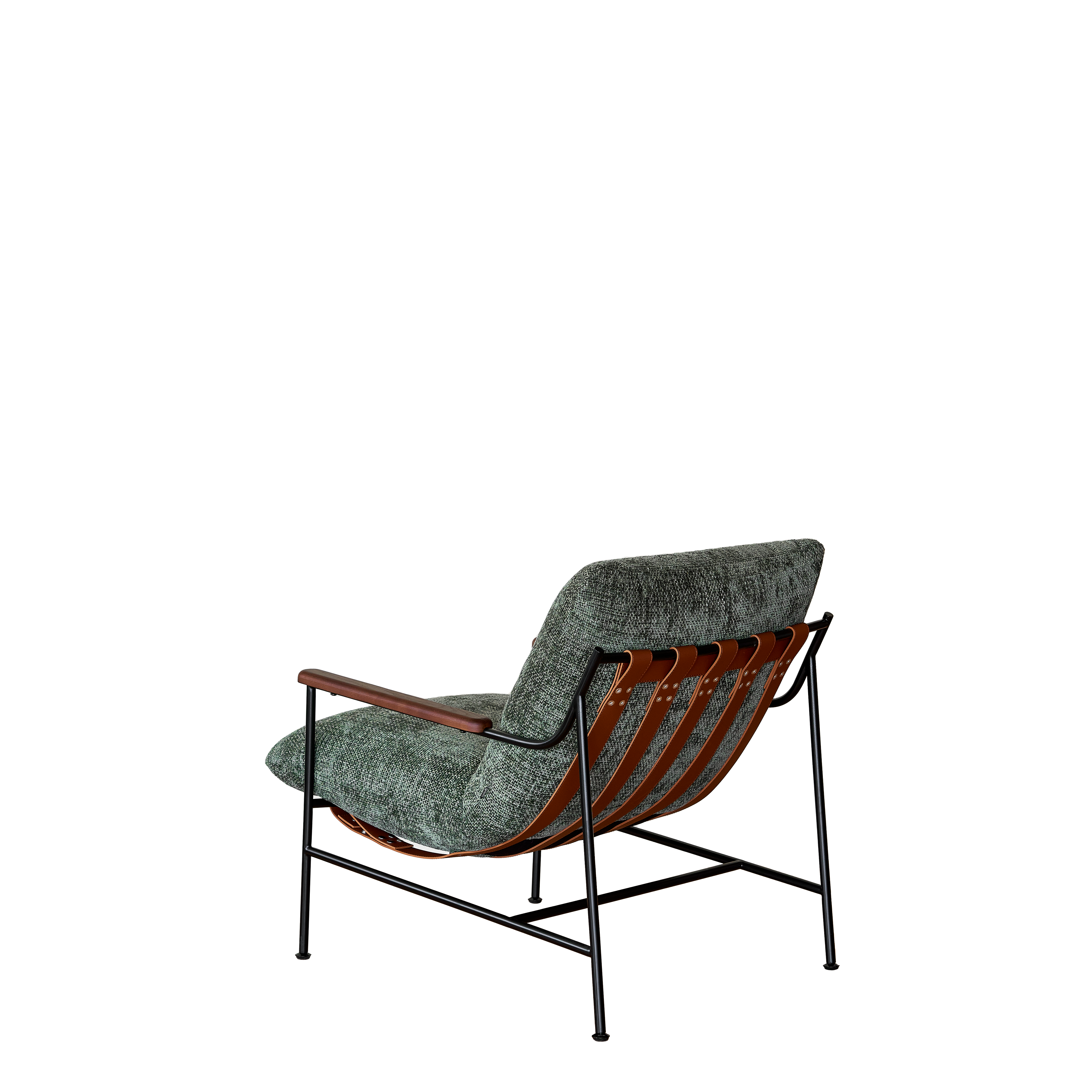 Fika Lounge Chair – Black Powder Coating for Stylish Durability