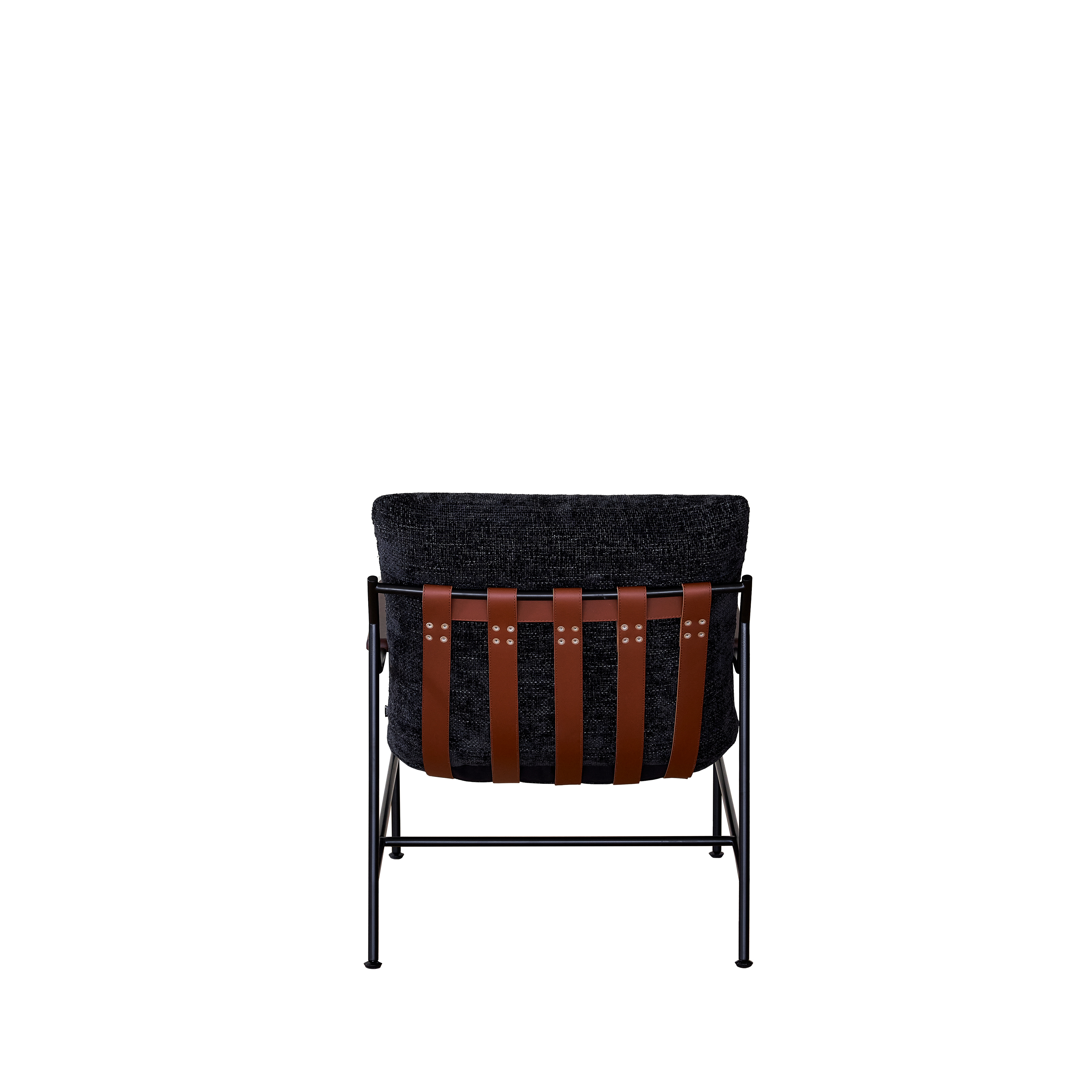 Fika Lounge Chair – Black Powder Coating for Stylish Durability