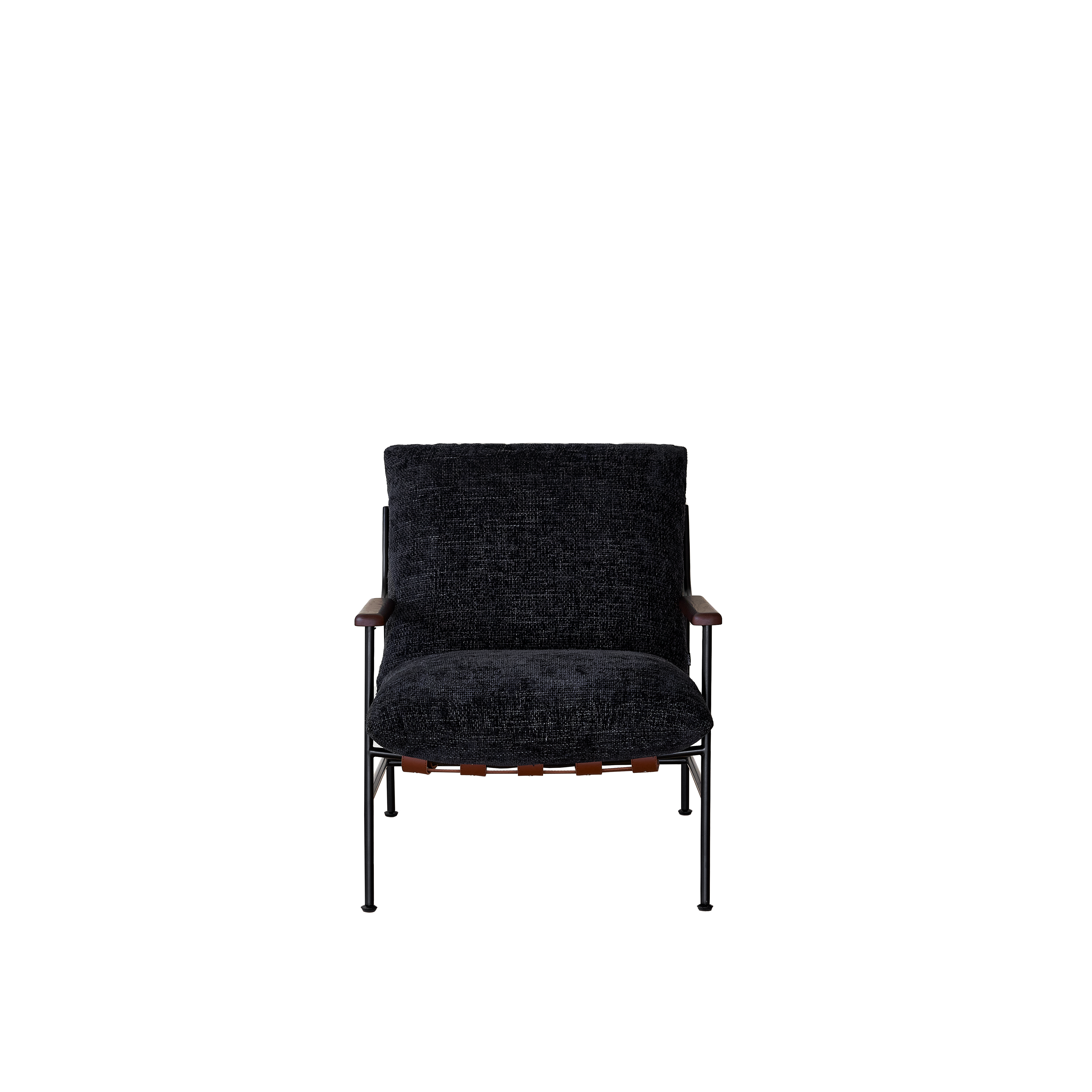 Fika Lounge Chair – Black Powder Coating for Stylish Durability