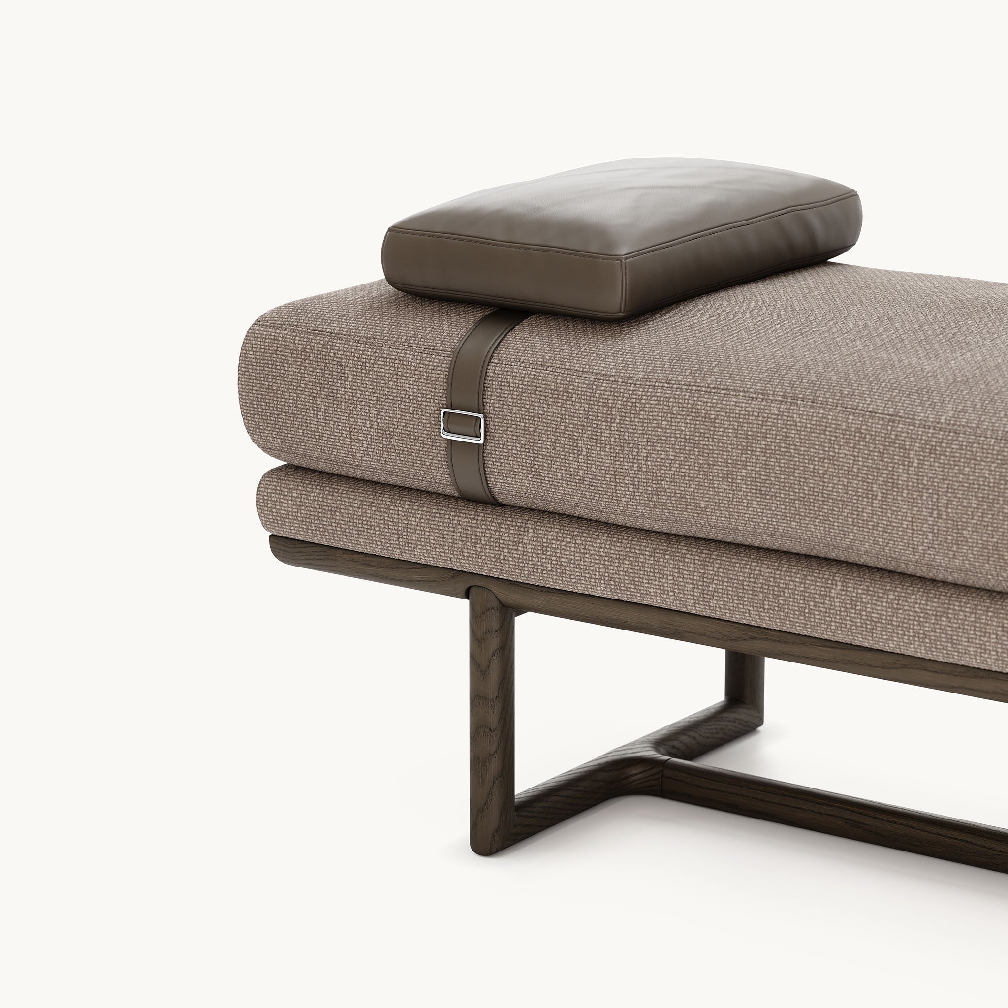 HENRY L BENCH: Clarence – Modern Upholstered Accent Bench for Living Room, Bedroom & Entryway