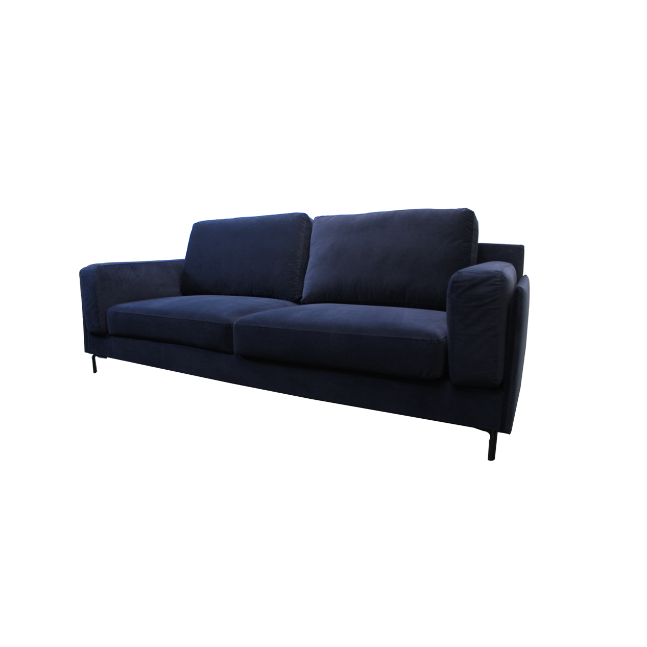 Aubyn Dark Blue 3-Seater Sofa – Contemporary Comfort & Stylish Seating
