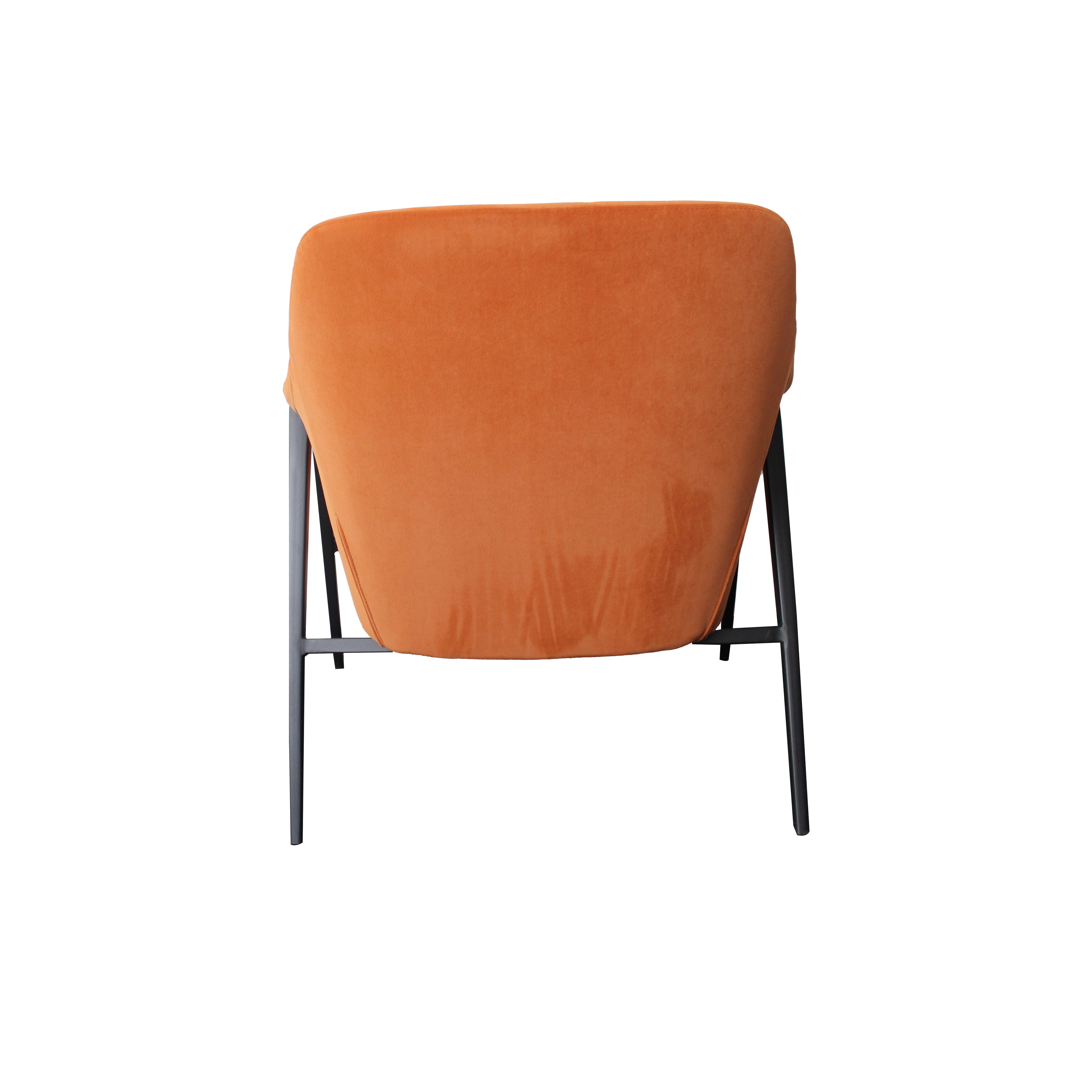 Tennyson Armchair – Stylish Upholstered Sunburst Orange Chair for Living Room & Lounge
