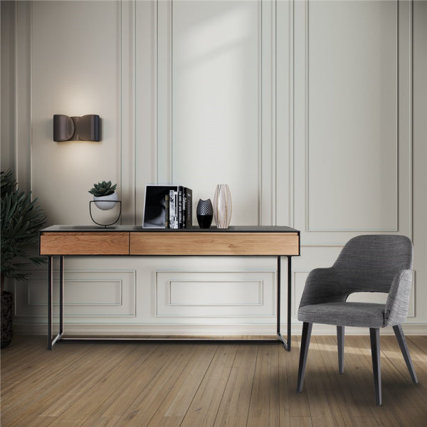 MIA armchair with square wooden legs