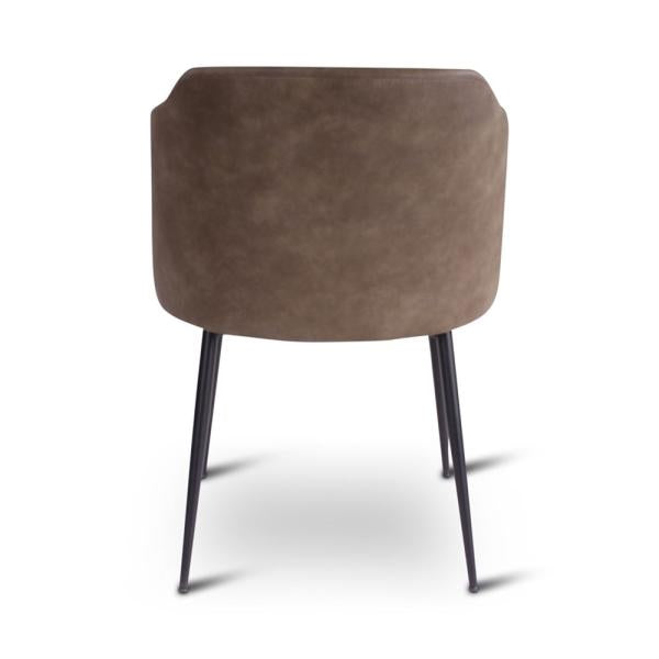 AMOR armchair with black metal legs