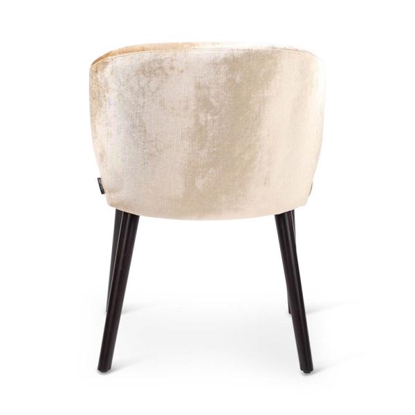 ANA armchair with round wooden legs