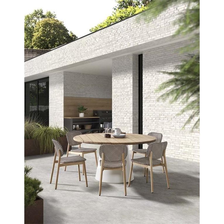 APOLLO table d150 naturel, alu sand leg