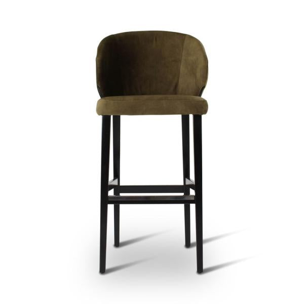 AXL bar chair with square wooden legs
