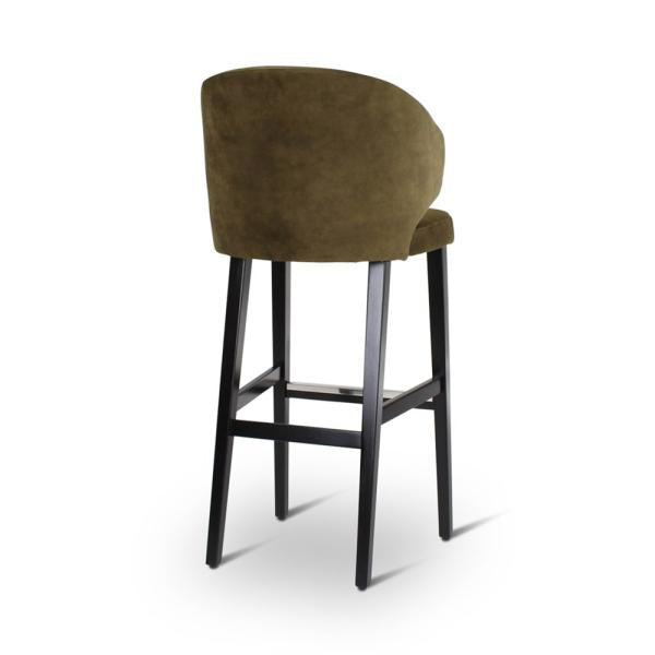 AXL bar chair with square wooden legs