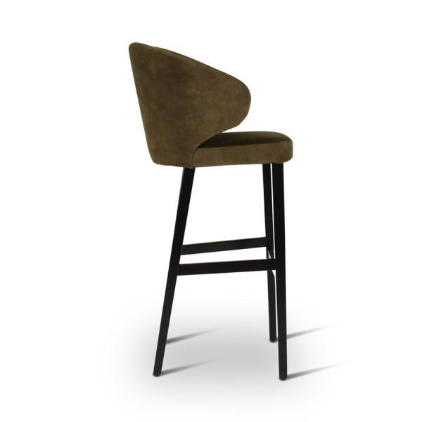 AXL bar chair with square wooden legs