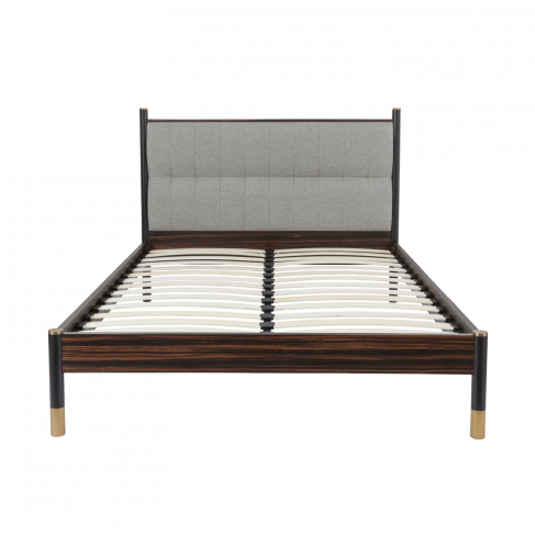 Chic Bali Ebony Bed in Grey: Stylish Comfort for Modern Bedrooms