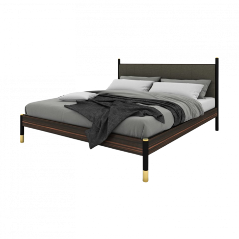 Chic Bali Ebony Bed in Grey: Stylish Comfort for Modern Bedrooms
