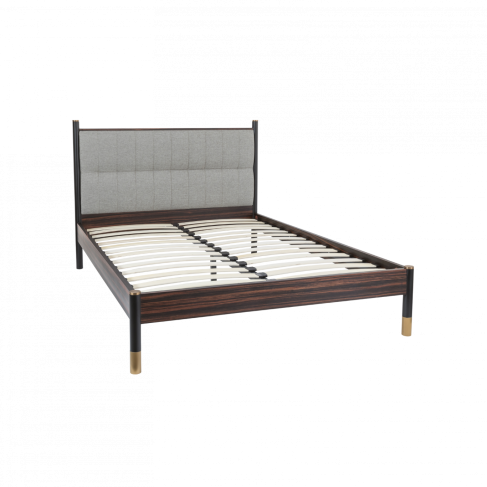 Chic Bali Ebony Bed in Grey: Stylish Comfort for Modern Bedrooms