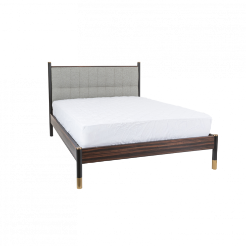 Chic Bali Ebony Bed in Grey: Stylish Comfort for Modern Bedrooms