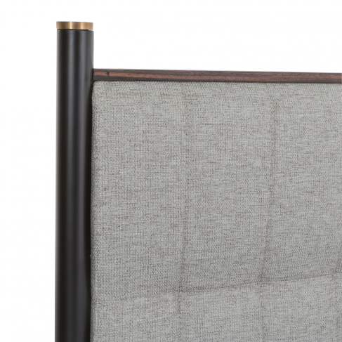 Chic Bali Ebony Bed in Grey: Stylish Comfort for Modern Bedrooms