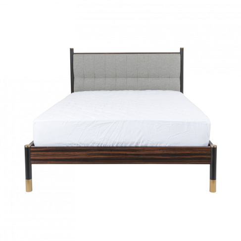 Chic Bali Ebony Bed in Grey: Stylish Comfort for Modern Bedrooms