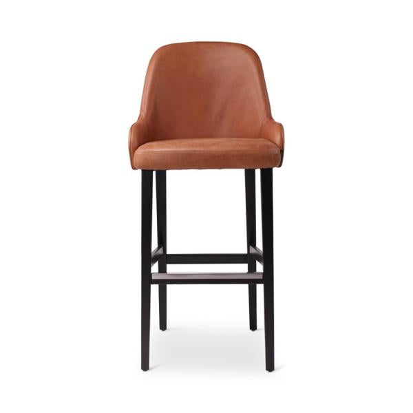 BEN bar chair with square wooden legs