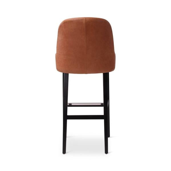 BEN bar chair with square wooden legs