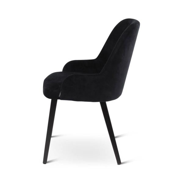 BEN armchair with square wooden legs