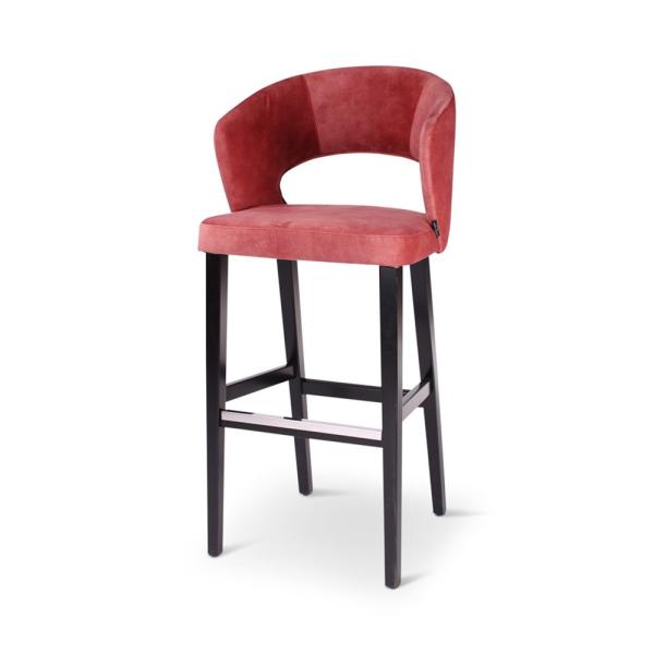 BOB barchair with square wooden legs