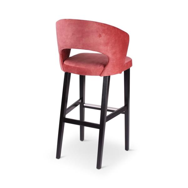 BOB barchair with square wooden legs