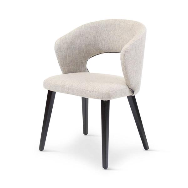 BOB armchair with square wooden legs