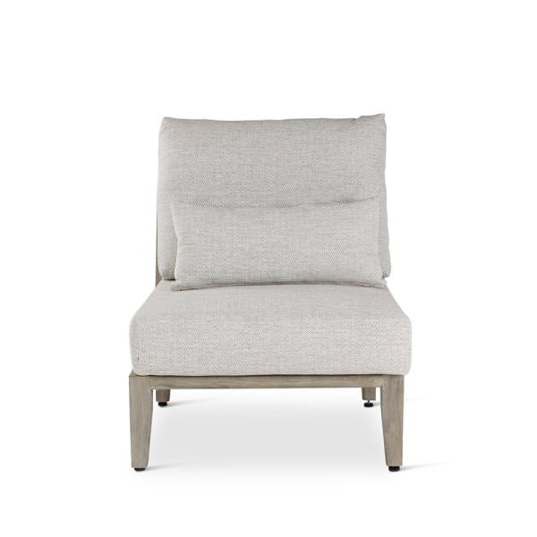 ANAIS center teak grey, beige weaving, incl cushions beige