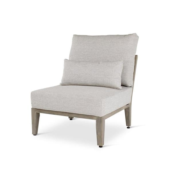 ANAIS center teak grey, beige weaving, incl cushions beige