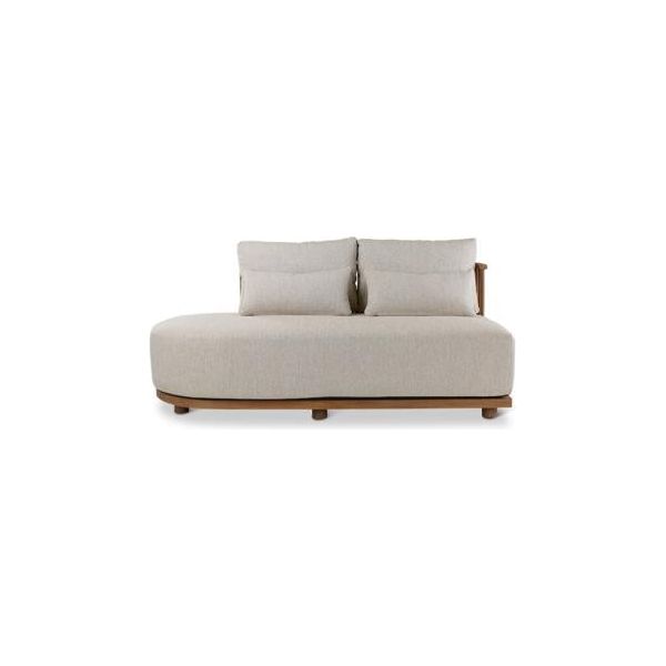 PISANG lounge set teak naturel incl cushion set cream