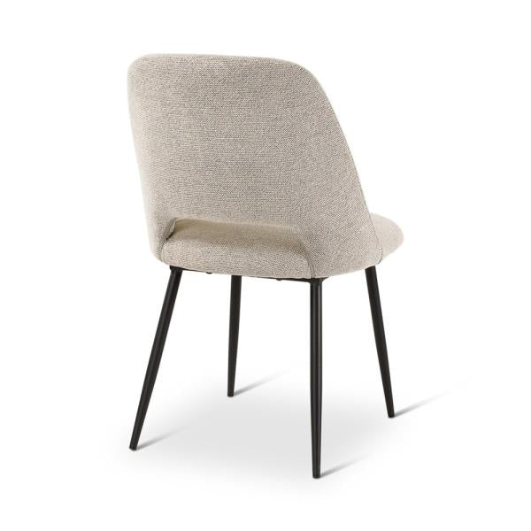 OMIS chair naturel, anthracite metal legs