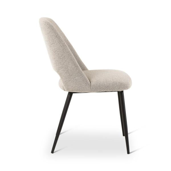 OMIS chair naturel, anthracite metal legs