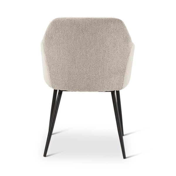 SOLIN armchair naturel, anthracite metal legs