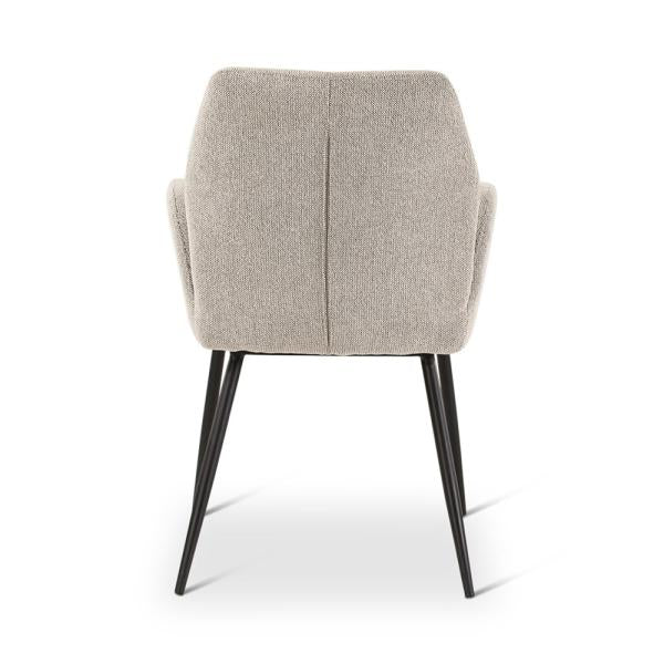 VIGO armchair naturel, anthracite metal legs