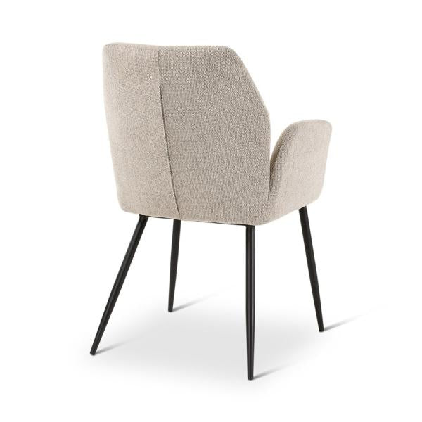 VIGO armchair naturel, anthracite metal legs