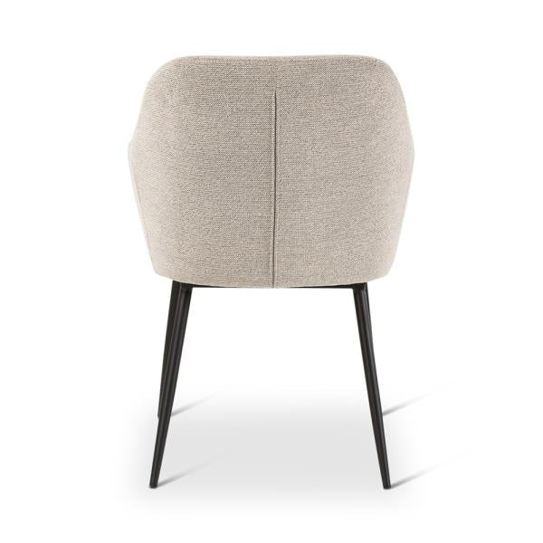 LYS armchair naturel, anthracite metal legs