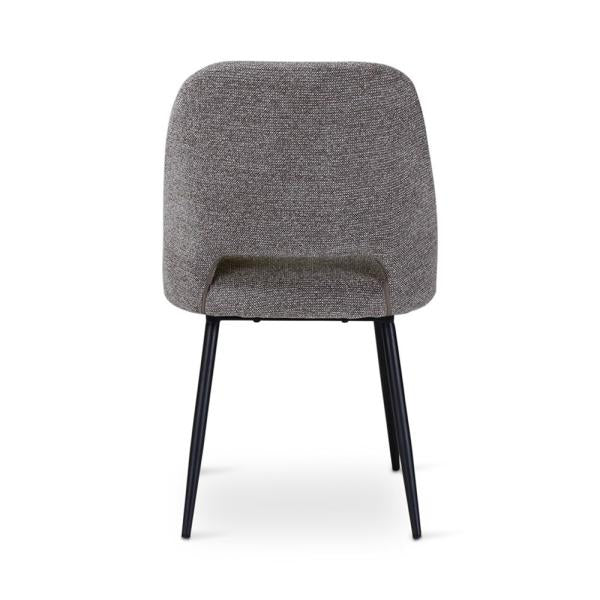 OMIS chair dark grey, anthracite metal legs