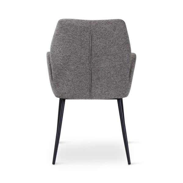 VIGO armchair dark grey, anthracite metal legs