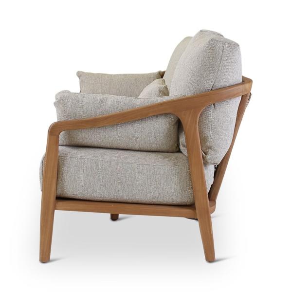 ANAIS 3-seat teak naturel, beige weaving, incl cushions cream