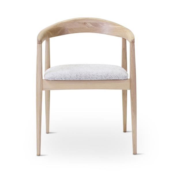 PURA armchair naturel incl cushion bisque