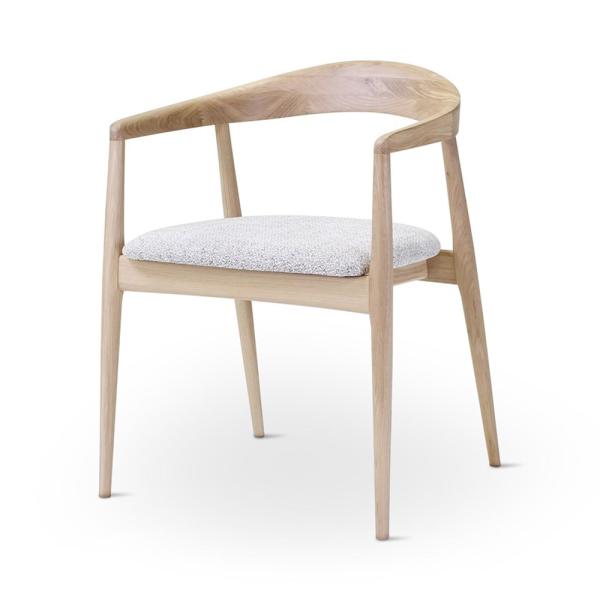 PURA armchair naturel incl cushion bisque