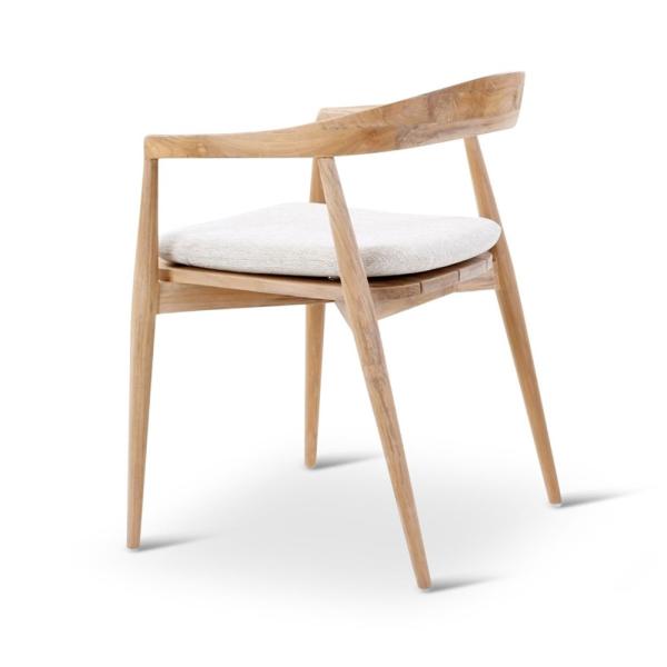 EMMA armchair teak naturel incl cushion clay