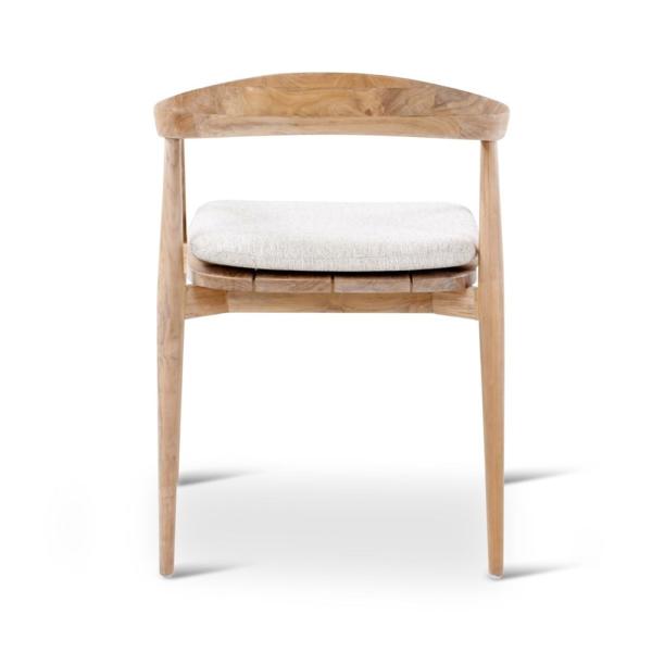 EMMA armchair teak naturel incl cushion clay